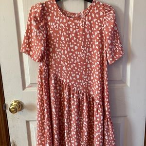 💞 Wonder Nation Kids Coral Spotted Dress ♡